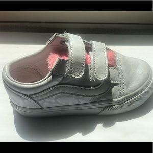 Toddler Girls Size 7 White Giraffe Vans